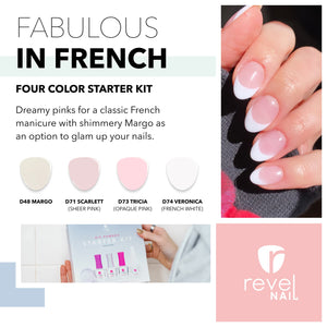 Revel Nail Starter Dip Powder Kit - 4 steps - Fabulous In French