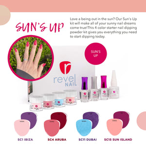 Revel Nail Starter Dip Powder Kit - 4 steps - Suns Up