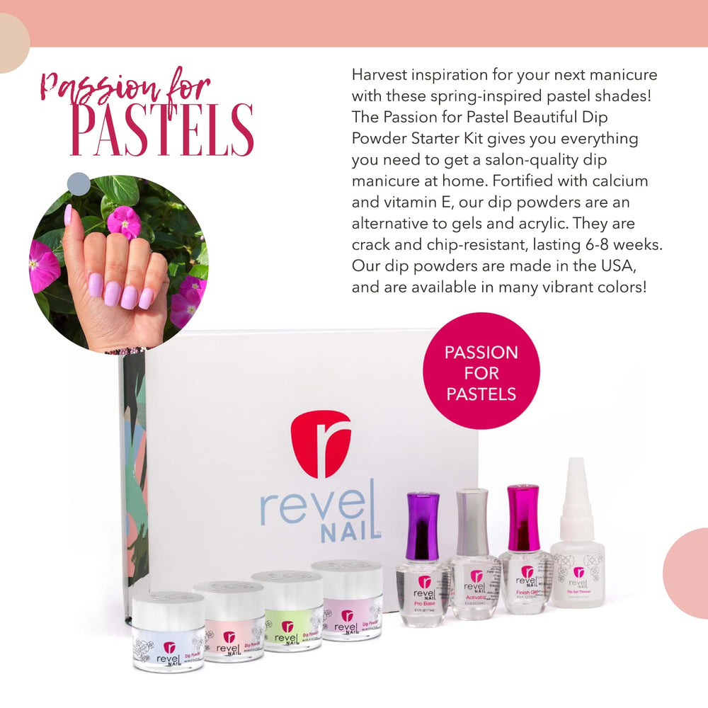 Revel Nail Starter Dip Powder Kit - 4 steps - Passion For Pastels
