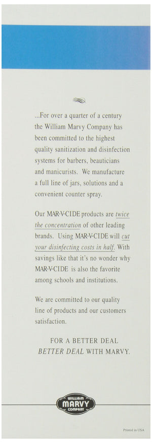William Marvy No.7 Unbreakable Disinfectant Jar, 40 Ounce