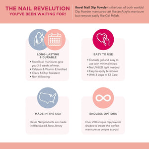 Revel Nail Starter Dip Powder Kit - 4 steps - Suns Up