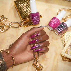 OPI Gel Color, Feelin’ Berry Glam, Red Nail Polish, Jewel Be Bold Holiday '22 Collection, 0.5 fl oz.