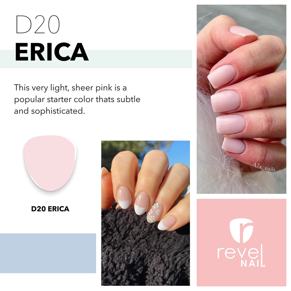 Revel Nail Dip Powder - Pink - Erica 0.5oz