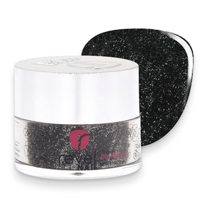Revel Nail Dip Powder - Black Glitter - Starry Night 0.5oz