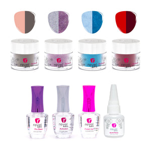 Revel Nail Starter Dip Powder Kit - 4 steps - In The Mood