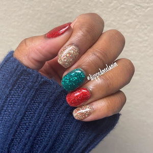 Revel Nail Dip Powder - Red Glitter - Infatuated 0.5oz