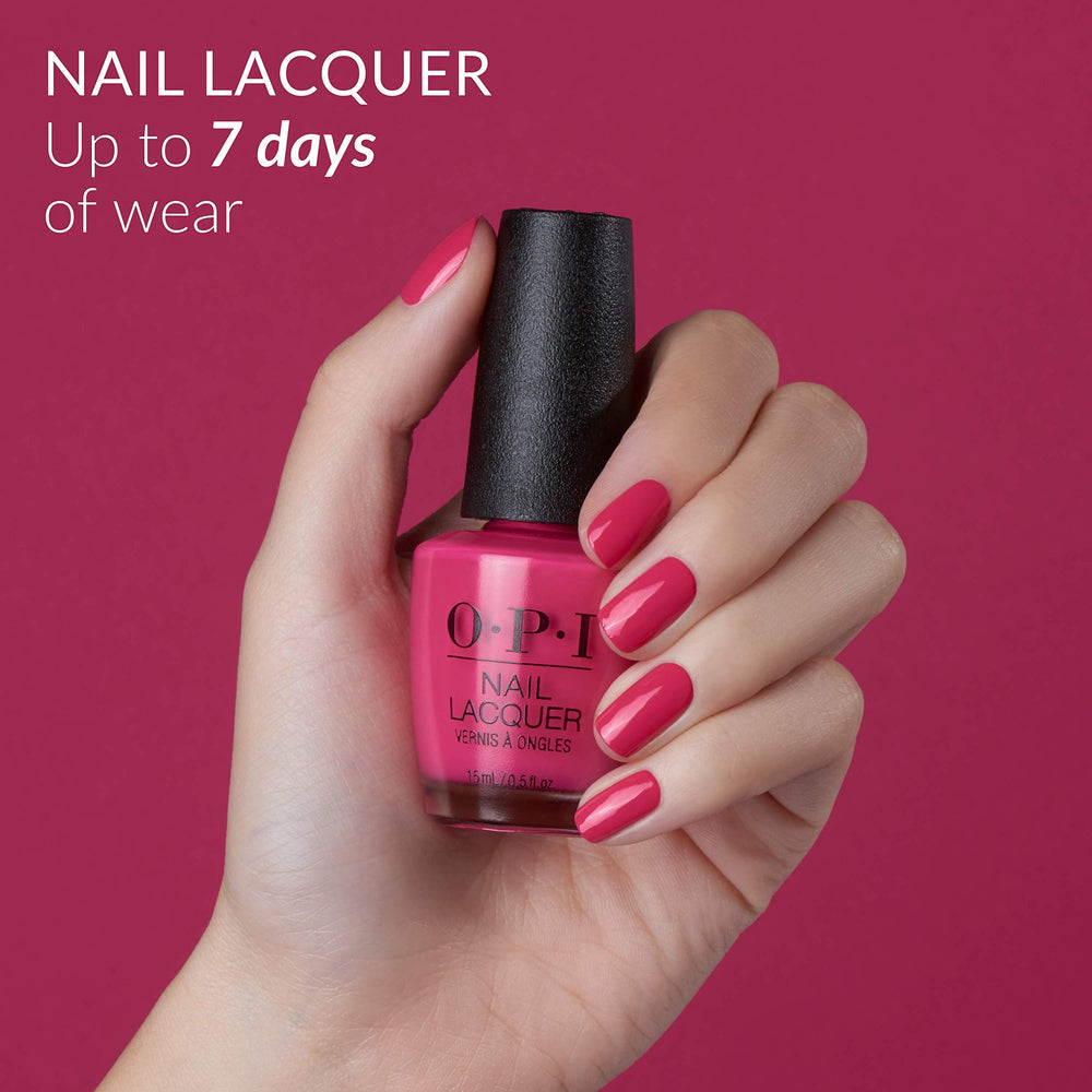 OPI Nail Lacquer, My Chihuahua Bites!, Red Nail Polish, 0.5 fl oz