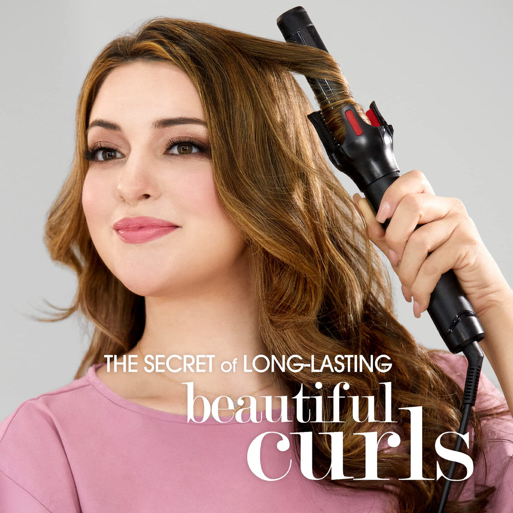 Salon Tech -  SpinStyle PRO Automatic Curling Iron, 1 Inch, Newly Upgraded, Ceramic Ionic Bi-Directional Spinning Barrel, 5 Temperature Settings 250-450°F, with Patented Curl Dial Technology