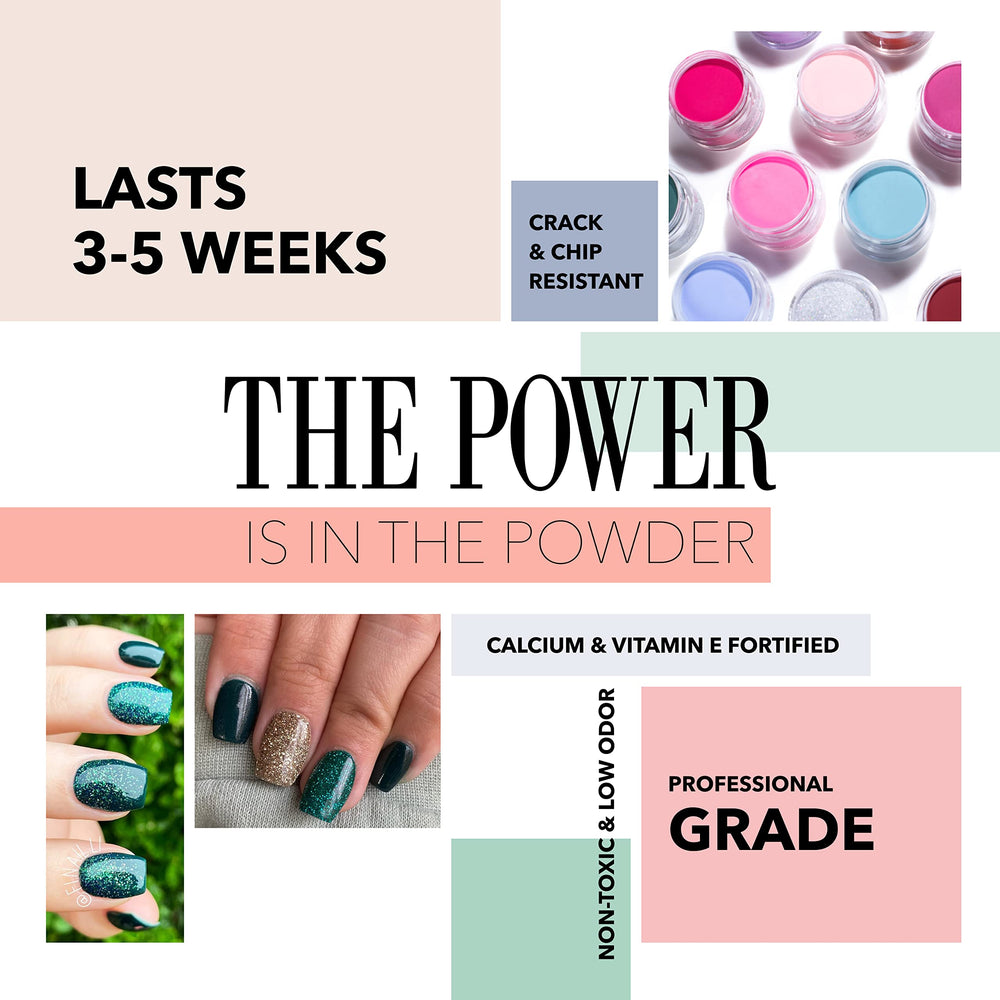 Revel Nail Dip Powder - Green - Pine 0.5oz