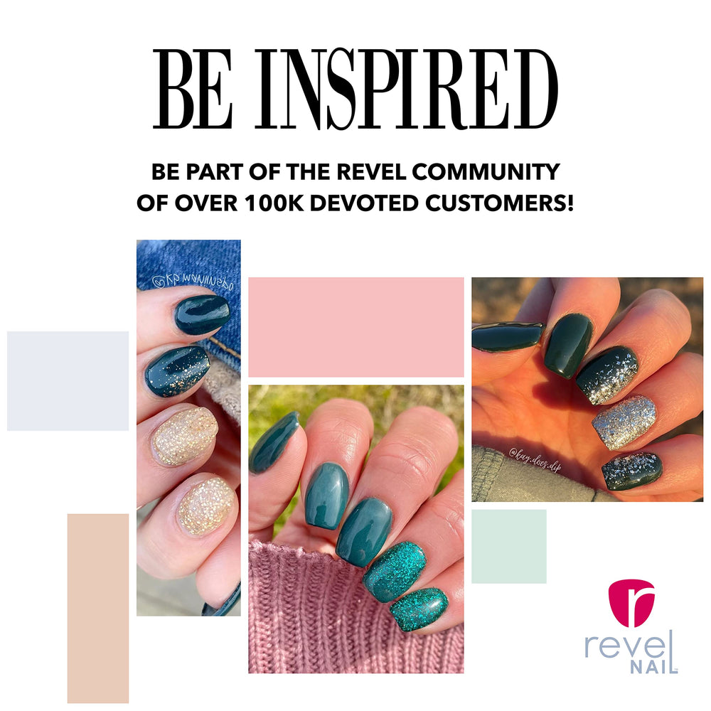 Revel Nail Dip Powder - Green - Pine 0.5oz