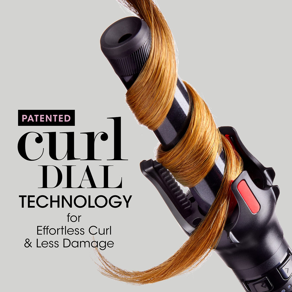 Salon Tech -  SpinStyle PRO Automatic Curling Iron, 1 Inch, Newly Upgraded, Ceramic Ionic Bi-Directional Spinning Barrel, 5 Temperature Settings 250-450°F, with Patented Curl Dial Technology