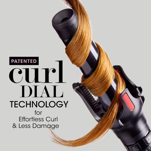 Salon Tech -  SpinStyle PRO Automatic Curling Iron, 1 Inch, Newly Upgraded, Ceramic Ionic Bi-Directional Spinning Barrel, 5 Temperature Settings 250-450°F, with Patented Curl Dial Technology