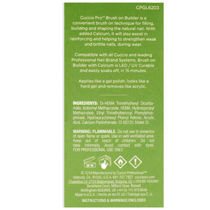 Cuccio Pro Brush-On Builder Gel With Calcium - LED And UV - Chip-Resistant -