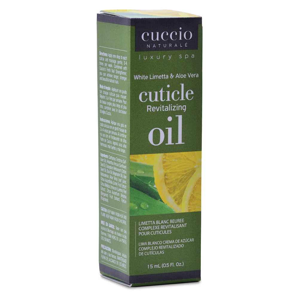 Cuccio Naturale Revitalizing Cuticle Oil -  White Limetta And Aloe Vera - 0.5 Oz