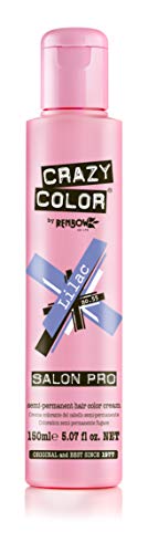 Crazy Color Semi Permanent Hair Color Cream, 150ML (Lilac)