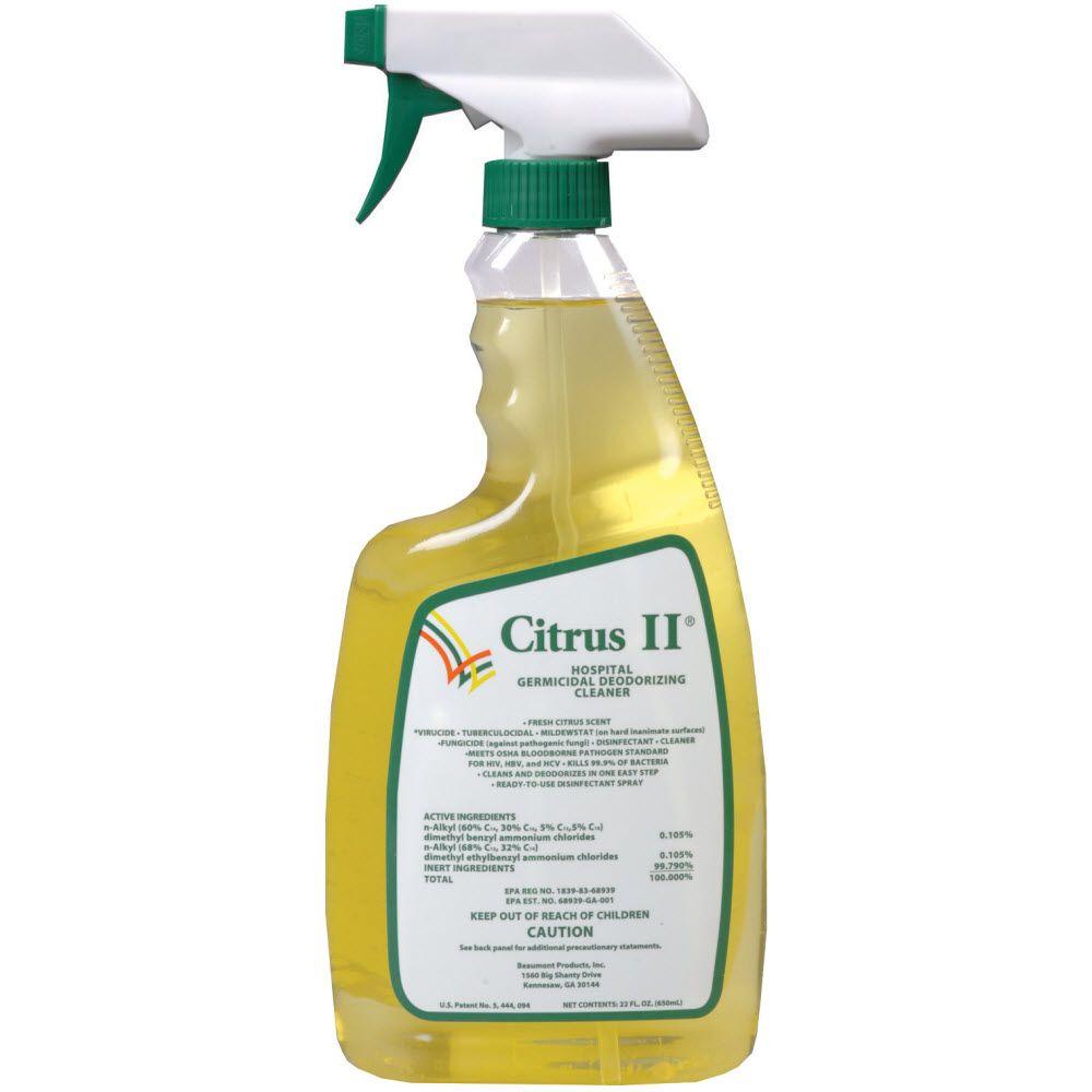 
                
                    Load image into Gallery viewer, CITRUS II GERMICIDAL CLEANER SPRAY 22OZ
                
            