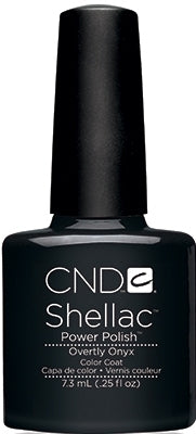 CND SHELLAC OVERTLY ONYX ***