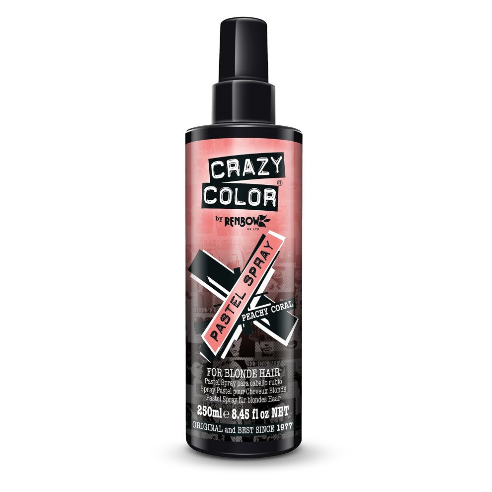 Crazy Color Instant Temporary Hair Color Pastel Pigment Spray peachy Coral