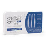 GELISH SOFT GEL TIPS LONG COFFIN 550CT