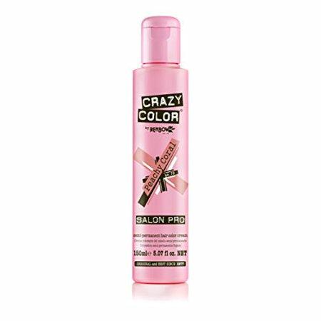 Crazy Color Semi Permanent Hair Color Cream, 150ML (PEACHY CORAL)