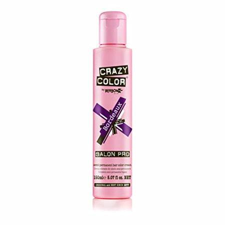 Crazy Color Semi Permanent Hair Color Cream, 150ML (Bordeaux)