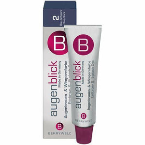 Berrywell Augenblick Eyebrow & Eyelash Tint - Blue Black No.2 15ml 0.5oz