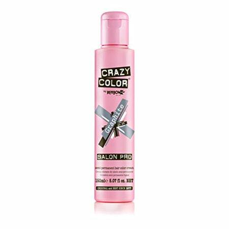 Crazy Color Semi Permanent Hair Color Cream, 150ML (GRAPHITE)