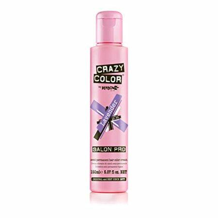 Crazy Color Semi Permanent Hair Color Cream, 150ML (Lavender)